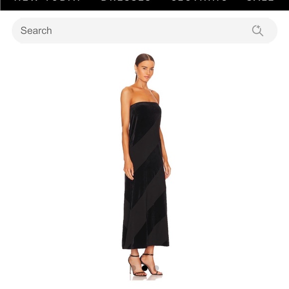 Norma Kamala Elegant Black Strapless Dress - Picture 3 of 3